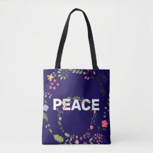 PEACE Logo Navy   Tasche