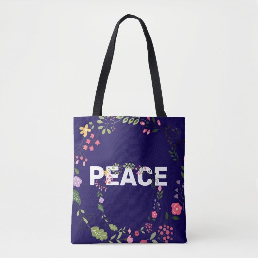 PEACE Logo Navy Tasche (Vorderseite)