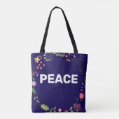 PEACE Logo Navy Tasche (Rückseite)