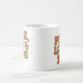 Peace Love 2026 Retro-Psychedelic-Tasse Kaffeetasse (Mittel)