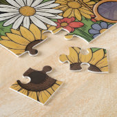 Peace & Love 70er Retro Van-Puzzle Puzzle (Seite)