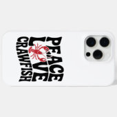 Peace Love and Crawfish Cajun  Case-Mate iPhone Hülle (Rückseite (Horizontal))