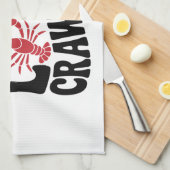 Peace Love and Crawfish Cajun  Geschirrtuch (Viertel Falte)