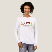 Peace Love and Hope Transplant Surgery, Recipient, Tri-Blend Shirt (Vorderseite voll)