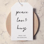 Peace Love and Hugs Geschenkanhänger