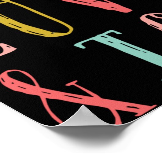 Peace Love And Joy Whimsical Holiday Toddler T Shi Poster (Ecke)