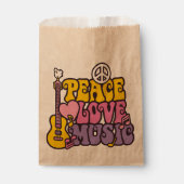 Peace, Love, And Music Favor Bag Geschenktütchen (Vorderseite)