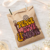 Peace, Love, And Music Favor Bag Geschenktütchen (Ausgeschnitten)