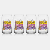 Peace, Love, And Music Glasses Dosenglas (Hinten)