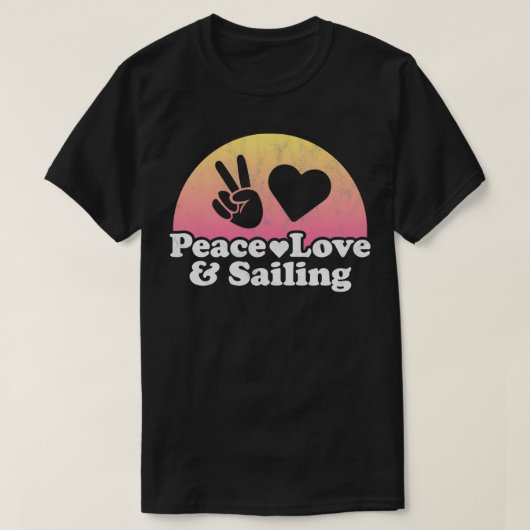Peace Love and Sailing Pullover (Design vorne)