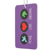 Peace love and unicorns autolufterfrischer (Links)