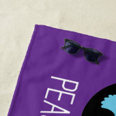 Peace love and unicorns strandtuch (Beispiel)