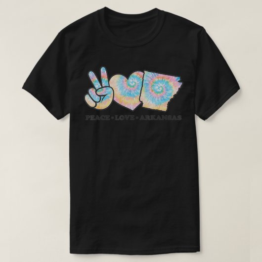 Peace Love Arkansas T-Shirt (Design vorne)