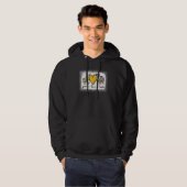 Peace Love Aussie Gebleicht Australian Shepherd Hoodie (Vorne ganz)