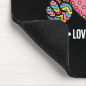 Peace Love Basball 1 Mousepad (Ecke)