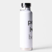 Peace Love Beach Lover | Premium Modern Statement  Trinkflasche (Rechts)