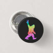Peace Love Bigfoot Button (Vorne & Hinten)