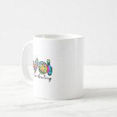 Peace Love Bowling Tie Dye Funny Bowling Lovers  Kaffeetasse (Vorderseite Links)