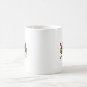 Peace Love Bowling Tie Dye Funny Bowling Lovers  Kaffeetasse (Mittel)
