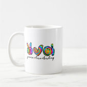 Peace Love Bowling Tie Dye Funny Bowling Lovers  Kaffeetasse (Links)
