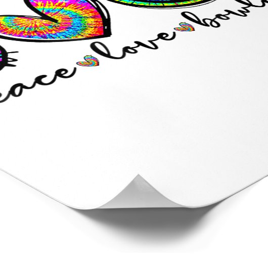 Peace Love Bowling Tie Dye Funny Bowling Lovers  Poster (Ecke)