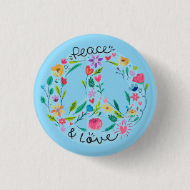 Peace Love Button