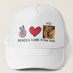 Peace Love Chow Chows Dog Lovers Truckerkappe