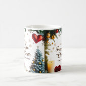 Peace Love Christmas Color Morphing Mug  Verwandlungstasse (Mittel)