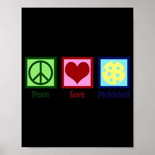 Peace Love Ckleball Poster (Vorne)