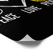 Peace Love Ckles Retro Jar Of Sliced Ckles Funny F Poster (Ecke)