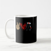 Peace Love Cma Certified Medical Istant Stethoscop Kaffeetasse (Links)