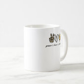 Peace Love Coal Mining Shirt Kaffeetasse (VorderseiteRechts)