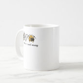 Peace Love Coal Mining Shirt Kaffeetasse (Vorderseite Links)