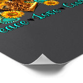 Peace Love Cowboy Western Rodeo Rodeo Life Western Poster (Ecke)