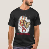 Peace Love Cure Bleached Brain Aneurysm Awareness T-Shirt (Vorderseite)