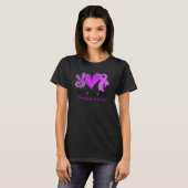 Peace Love Cure Sunflower Leopard Fibromyalgia Awa T-Shirt (Vorne ganz)