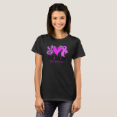 Peace Love Cure Sunflower Leopard Lupus Awareness T-Shirt (Vorne ganz)