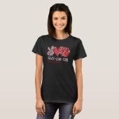 Peace Love Cure Sunflower Red Ribbon Pulmonary Emb T-Shirt (Vorne ganz)