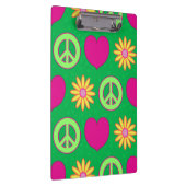 Peace Love Daisies Klemmbrett (Rechts)