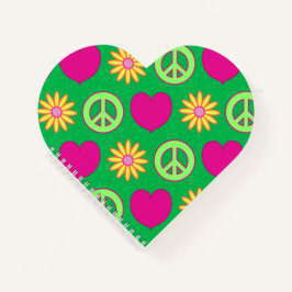 Peace Love Daisies Notizblock