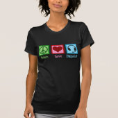 Peace Love Dispatch Operator Dispatcher T-Shirt (Vorderseite)