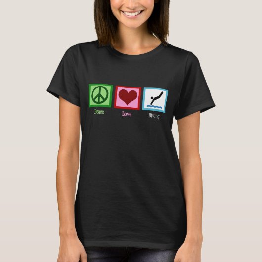 Peace Love Diving T-Shirt (Vorderseite)