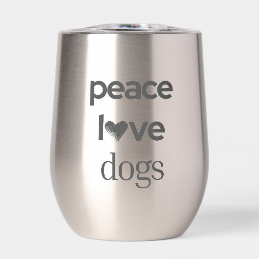 Peace Love Dogs | Motivations-Rettungshund-Mama (Vorderseite)