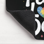 Peace Love Dogs Tie Dye Dog Lover Rescue Puppy  Mousepad (Ecke)