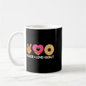 Peace Love Donut - Doughnut Lover's For Men Women  Kaffeetasse (Links)