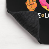 Peace Love Donut - Doughnut Lover's For Men Women  Mousepad (Ecke)