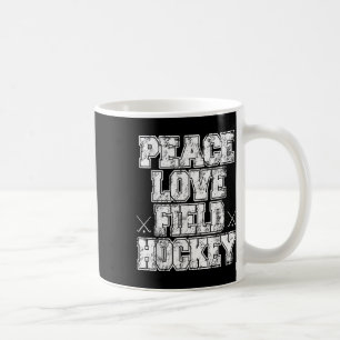 Peace Love Feldhockey Kaffeetasse