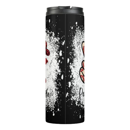 Peace Love Fire Wife Hydrant Thermosbecher (Rückseite)