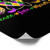Peace Love Fleur De Lis Mardi Gras 2026 Carnival N Poster (Ecke)