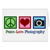 Peace Love Fotogray Studio Holiday Card (Vorderseite (Horizontal))